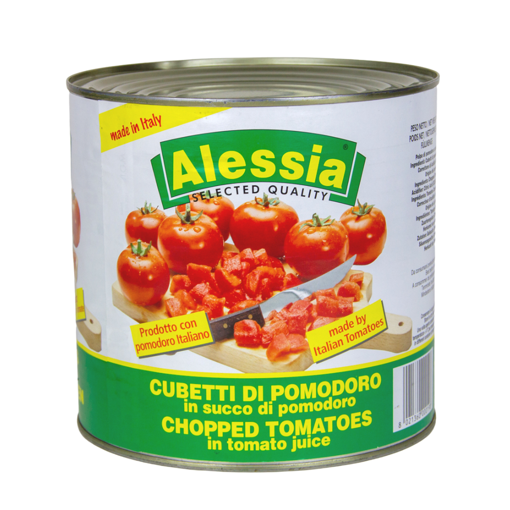 Alessia Diced Tomatoes 2.5kg Premium Italian Tomatoes