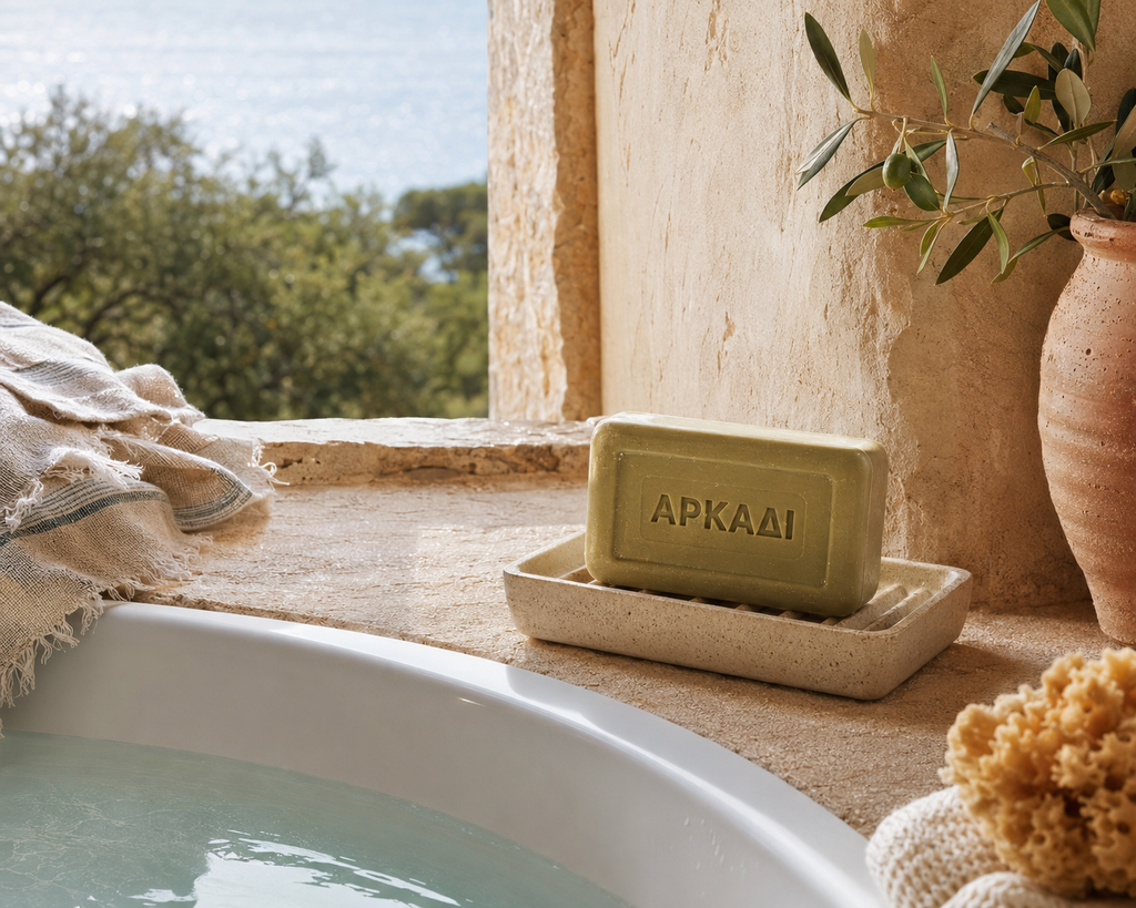 Arkadi Green Olive Oil Soap - 150g