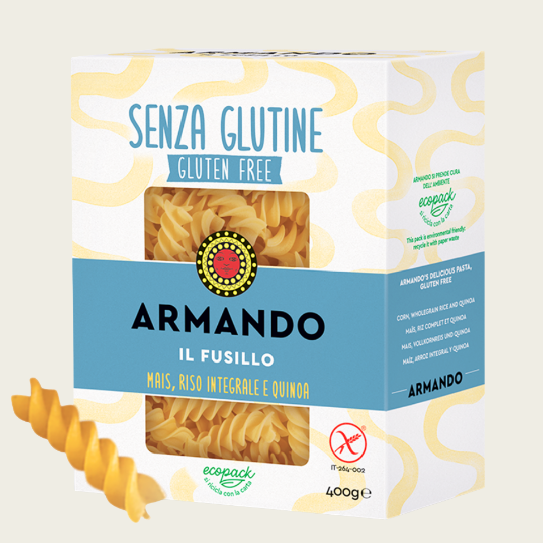 Armando Gluten Free Fusilli Premium Italian Pasta - 400g