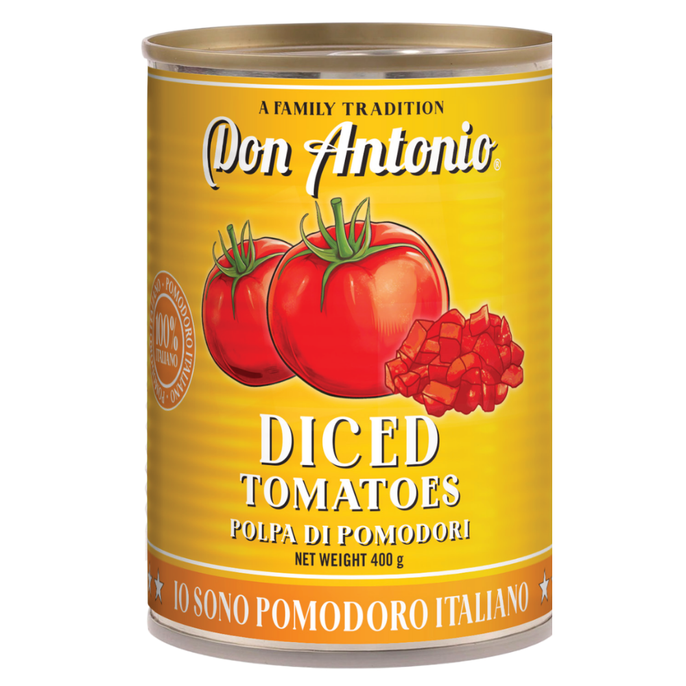 Don Antonio Diced Tomatoes 400g Premium Italian Tomatoes