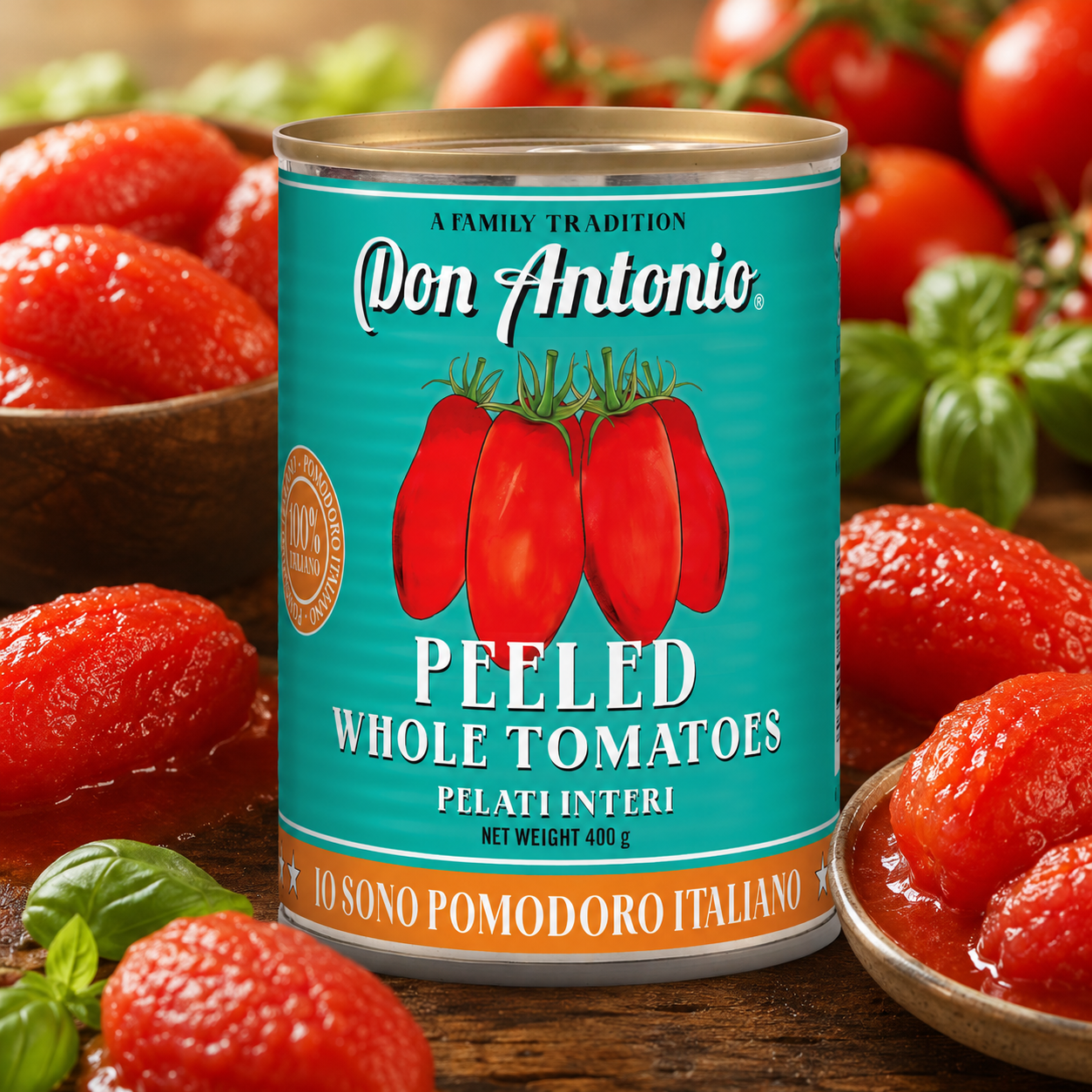 Don Antonio Peeled Tomatoes 400g Premium Italian Whole Tomatoes