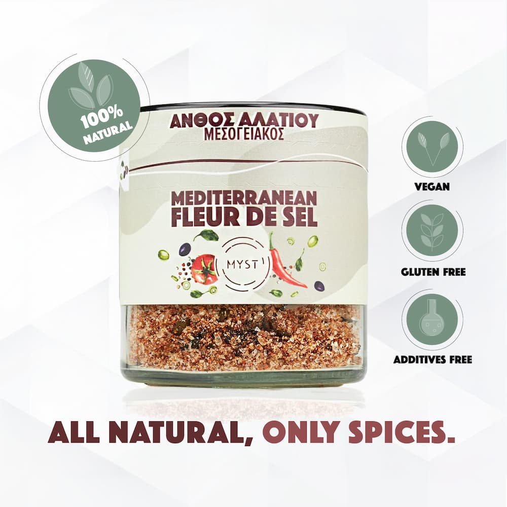Premium Fleur De Sel Mediterranean Greek Sea Salt Blossom 200g