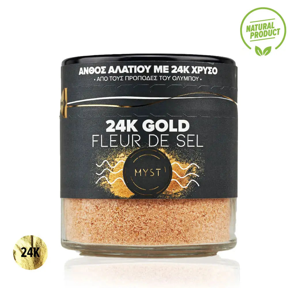 Premium Luxury Fleur De Sel with 24k Gold 200g