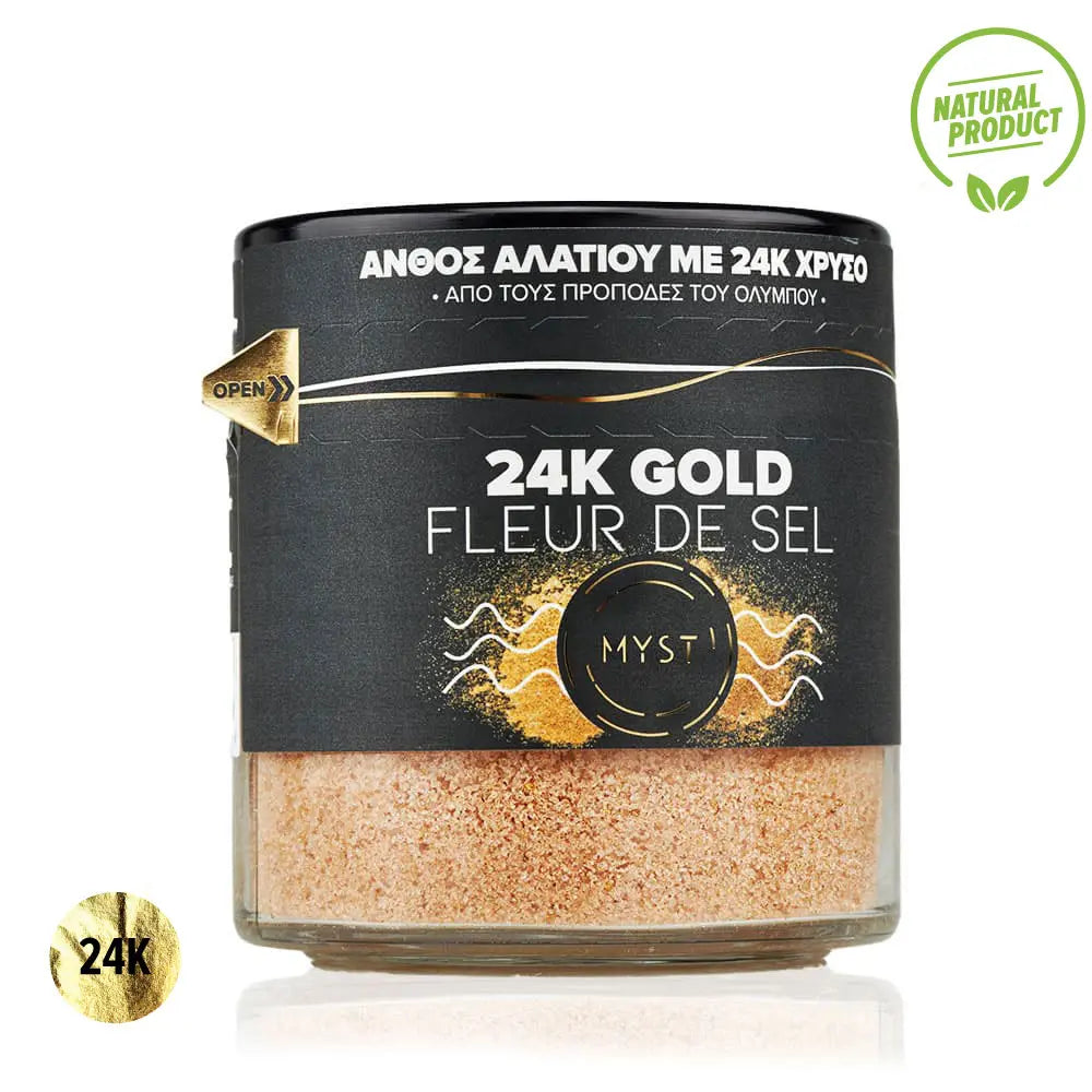 Premium Luxury Fleur De Sel with 24k Gold 200g
