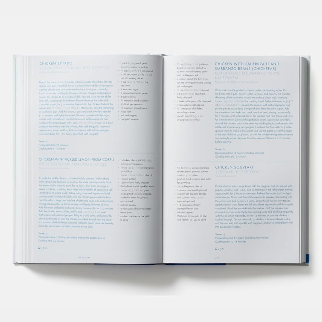 Open book with text on a white background
