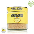 Premium Fleur De Sel Lemon and Tumeric Greek Sea Salt Blossom 200g