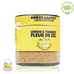 Premium Fleur De Sel Lemon and Tumeric Greek Sea Salt Blossom 200g