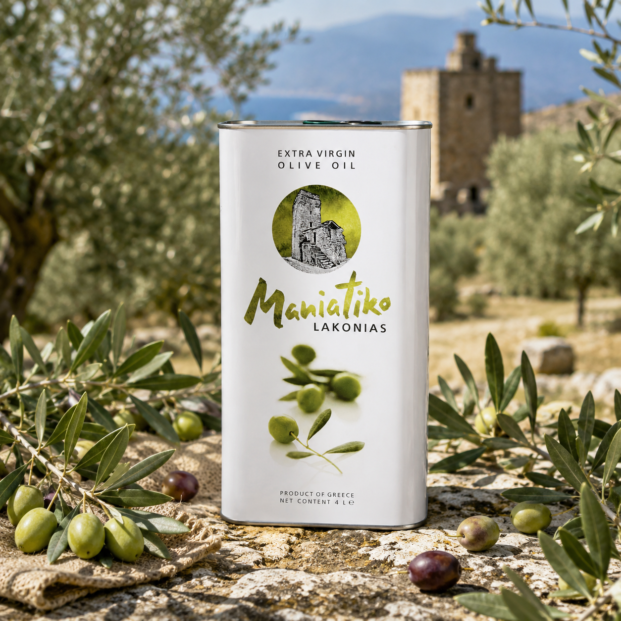 Maniatiko Lakonias 4L Extra Virgin Olive Oil