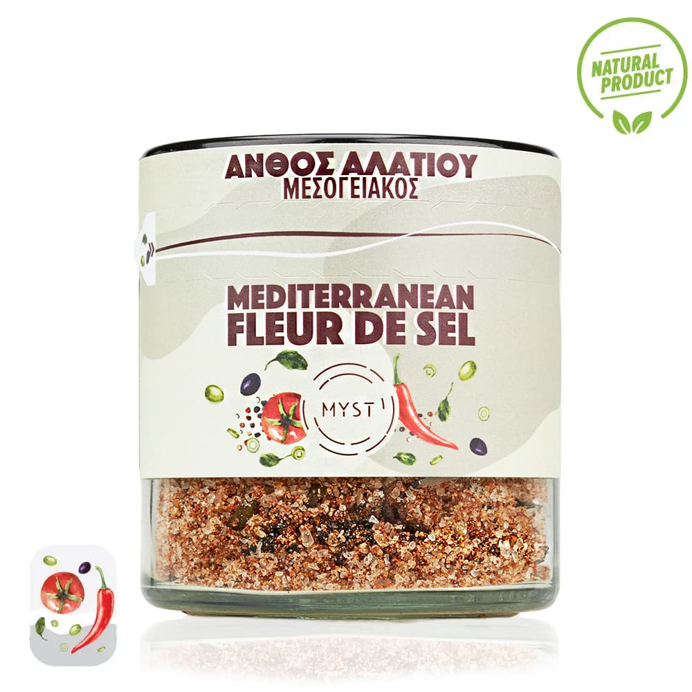Premium Fleur De Sel Mediterranean Greek Sea Salt Blossom 200g