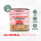 Greek Sea Salt Blend Spicy Peppers 200g