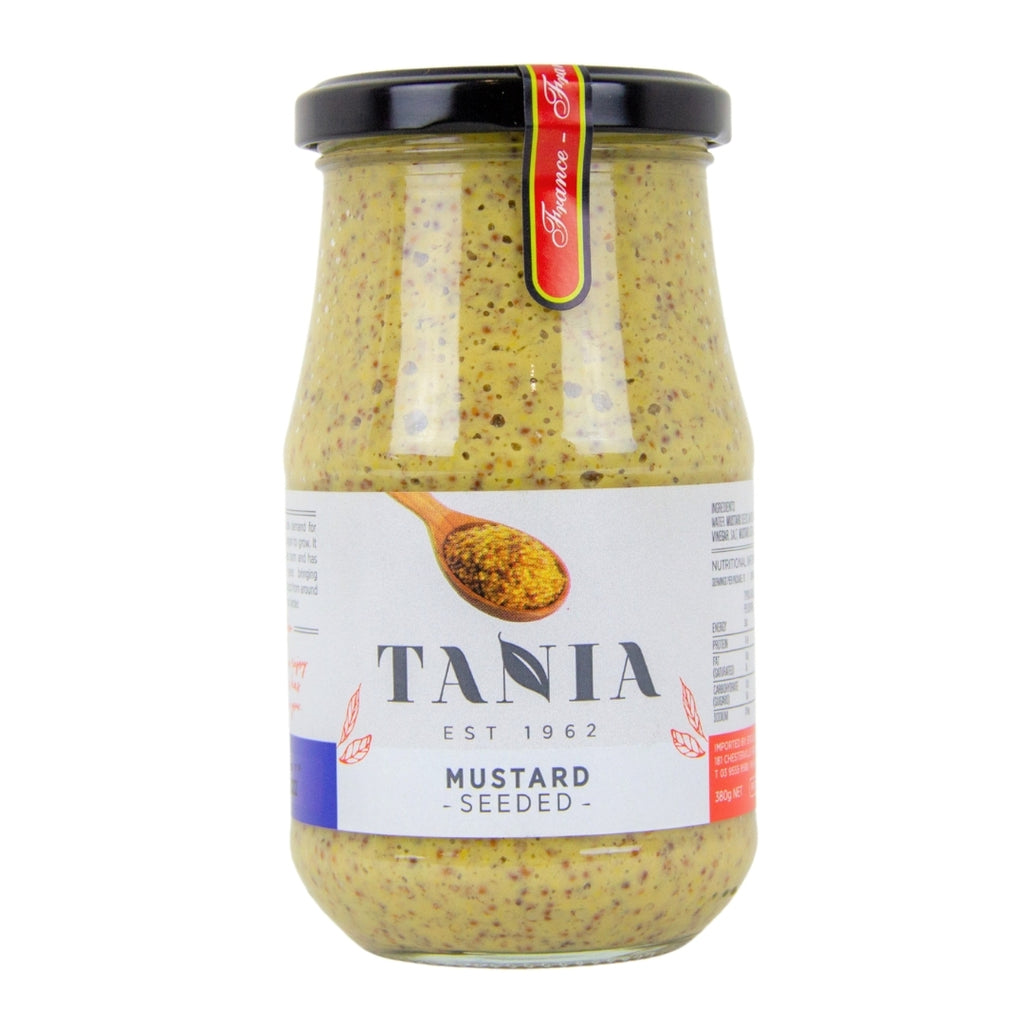 Tania Seeded Mustard Old Fashioned 380g Traditional Wholegrain Mustard