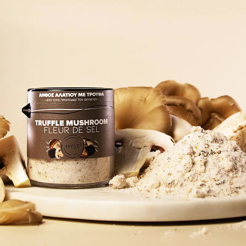 Premium Greek Luxury Fleur De Sel with Truffle and Mushroom 200g