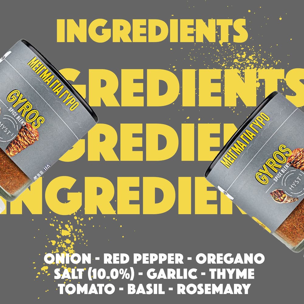 Gyro Mix #1 Natural Greek Gyro Spice Blend | Authentic Greek Seasoning – Three ...