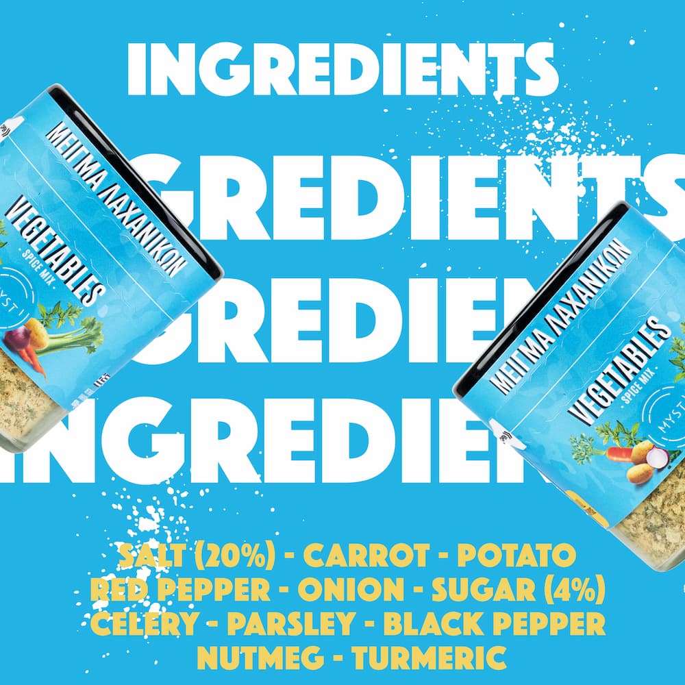 Natural Greek Tasty Vegetable Spice Mix- 100g