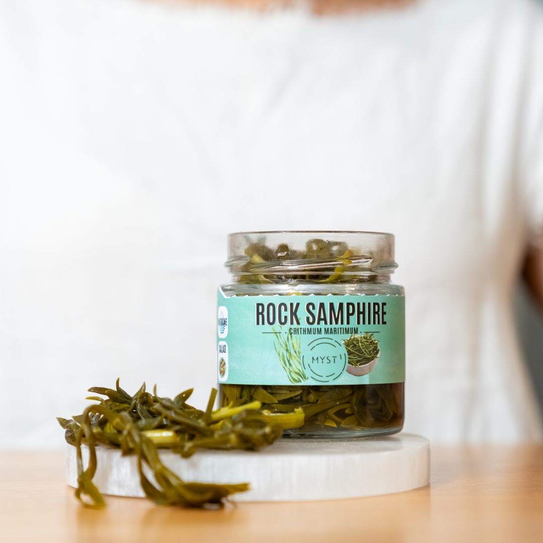 Premium Greek Rock Samphire in Brine, Omega Rich Sea Fennel 200g