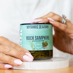 Premium Greek Rock Samphire in Brine, Omega Rich Sea Fennel 200g